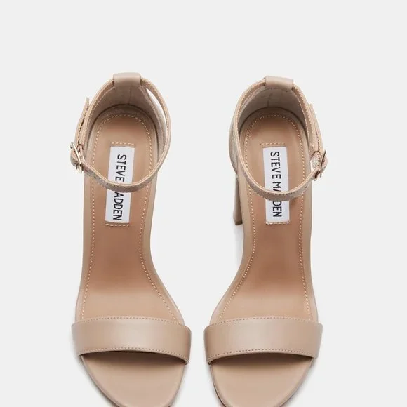 Steve Madden Carrson Dress Sandal Blush Leather (Sz. 9) - Picture 3 of 10